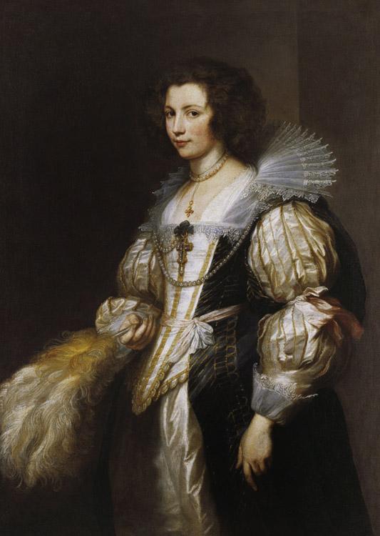 Anthony Van Dyck Portrait of Maria Louisa de Tassis (mk08) France oil painting art